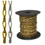 CATENA PIATTA TRANCIATA OTTONE   mm 0,35 m 25 AREF CO004PA1025000B CATENE DECORATIVE            F AREF