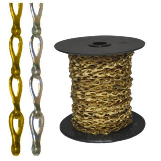 CATENA PIATTA TRANCIATA OTT.CROM.mm 0,35 m 25 AREF CC004PA1025000B CATENE DECORATIVE            F AREF