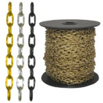 CATENA FORZATINA OTTONATA        mm 1,30 m 25 AREF CF013FN1025A00B CATENE DECORATIVE            F AREF