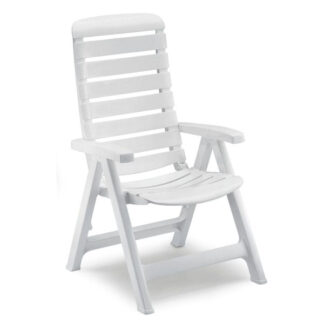 POLTRONA RESINA PIEG.CLEOPATRA BIANCA    1125 SCAB 1125 ARREDO GIARDINO SCAB         C SCAB
