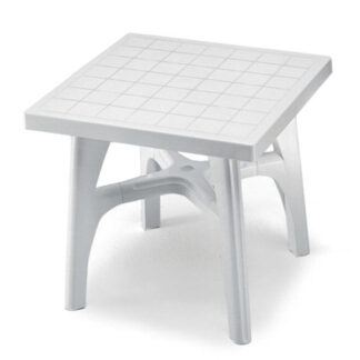 TAVOLO RESINA QUADROMAX BIANCO    80x 80 1015 SCAB 1015 ARREDO GIARDINO SCAB         C SCAB