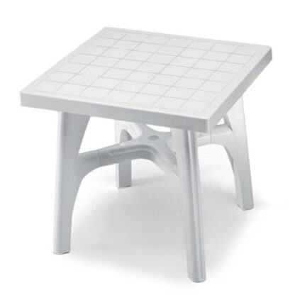 TAVOLO RESINA QUADROMAX BIANCO    80x 80 1015 SCAB 1015 ARREDO GIARDINO SCAB         C SCAB