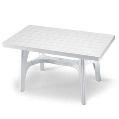 TAVOLO RESINA RETTANG.BIANCO     140x 80 1067 SCAB 1067 ARREDO GIARDINO SCAB         C SCAB