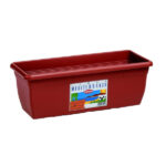 VASO MED RETTANGOLARE COCCIO  80x20 h 16  STEFANPL 79985 VASI PLASTICA                F STEFANPLAST