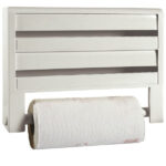 PORTAROTOLO PLASTICA POSTI 3  35x7 h 26 COSMOPLAST 909 PORTAROTOLI CUCINA           C COSMOPLAST