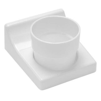 PORTABICCHIERE MURO BIANCO PLUS  cm 12x13 ELIPLAST 408/1 PORTABICCHIERI E SPAZZOLINI  C ELIPLAST