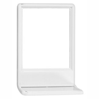 SPECCHIO RETT. BIANCO MENSOLA    cm 43x29 ELIPLAST 730/1 SPECCHI                      C ELIPLAST