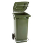 BIDONE MAX PEDALE VERDE  l 100     2805HD1 GIGANPL 2800HD2F/V 9015M/V 9360/1 BIDONI IMMONDIZIA            C GIGANPLAST