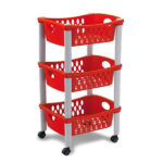 CARRELLO P.3 OTELLO         cm 30x40 h 70 STEFANPL 50861-50862-50863 CARRELLI DOMESTICI           C STEFANPLAST
