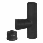 GOMITO T ACCIAIO   8 NERO           2MM PELLET ALA Y40 300 150 304 TUBI PELLET                  F ALA