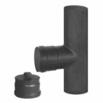 GOMITO T ACCIAIO   8 GRIGIO         2MM PELLET ALA Y25 300 150 304 TUBI PELLET                  F ALA