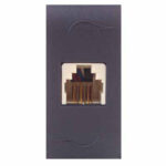 FRUTTO COMFORT PRESA TELEFONO PLUG 6/4   ANTRACITE 7764.4 FRUTTI E SUPPORTI            F MARLANVIL