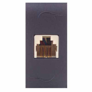 FRUTTO COMFORT PRESA TELEFONO PLUG 6/4 ANTRACITE 7764.4 FRUTTI E SUPPORTI F MARLANVIL