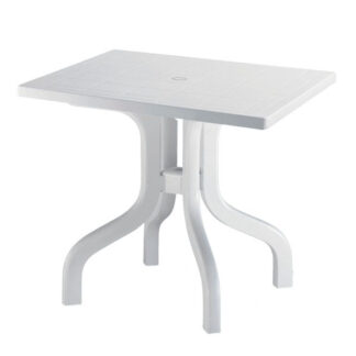 TAVOLO RESINA RIBALTO BIANCO      80x 80 1829 SCAB 1829 ARREDO GIARDINO SCAB         C SCAB