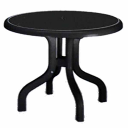 TAVOLO RESINA RIBALTO TONDO ANTRACITE 95 1825 SCAB 1825 ARREDO GIARDINO SCAB         C SCAB