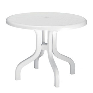 TAVOLO RESINA RIBALTO TONDO BIANCO    95 1823 SCAB 1823 ARREDO GIARDINO SCAB         C SCAB