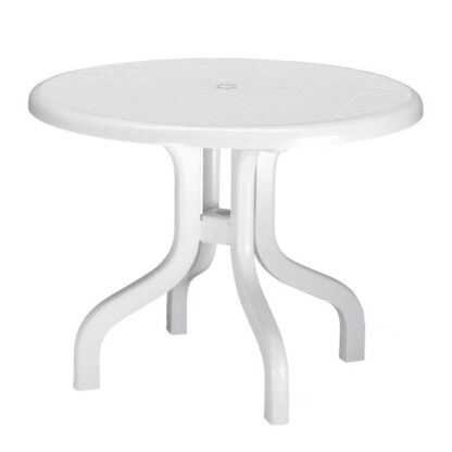 TAVOLO RESINA RIBALTO TONDO BIANCO    95 1823 SCAB 1823 ARREDO GIARDINO SCAB         C SCAB