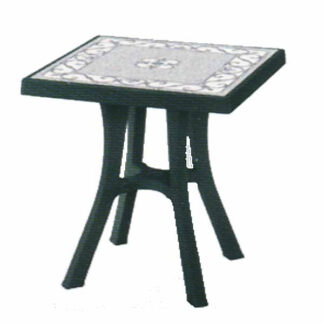 TAVOLO RESINA DADDY VERDE TOP     70x 70 1821 SCAB 1821 ARREDO GIARDINO SCAB         C SCAB
