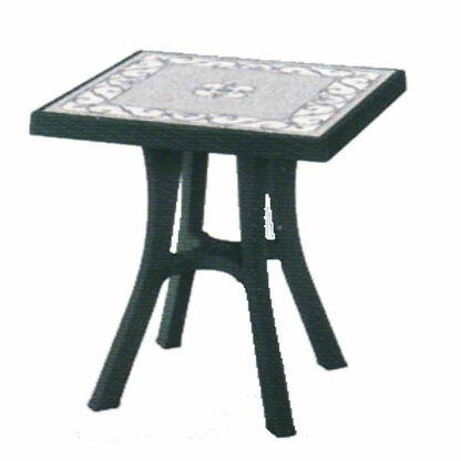 TAVOLO RESINA DADDY VERDE TOP     70x 70 1821 SCAB 1821 ARREDO GIARDINO SCAB         C SCAB
