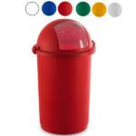 BIDONE PUSH GRIGIO              l 50 5055M GIGANPL 5055MF/GR+9155M/GR BIDONI IMMONDIZIA            C GIGANPLAST