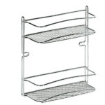 MENSOLA BAGNO CROMO STAR RETT. 2P 25x10 h 27 ARTEX 29.16.72 MENSOLE BAGNO                C ARTEX