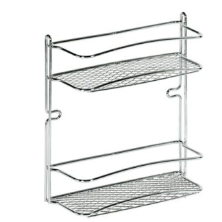 MENSOLA BAGNO CROMO STAR RETT. 2P 25x10 h 27 ARTEX 29.16.72 MENSOLE BAGNO                C ARTEX