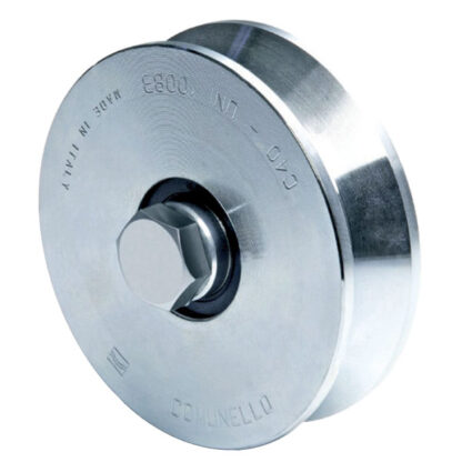 RUOTA CANCELLI GOLA V 200                   305 FC 11502080001 ACCESSORI SERRAMENTI METALLO F COMUNELLO