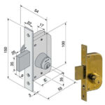 SERRATURA INF.FERRO    605.00.00 066.30.00.0 WELKA 06630000 WELKA SERR.ALL/FERRO INFIL.  S WELKA