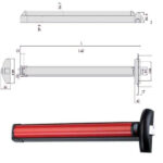 MANIGLIONE FAST TOUCH 120 LATERALE 59801-10-0 CISA 59801.10.0 CISA ANTIPANICO              S CISA