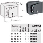 CASSAFORTE CHIAVE 360x240 p.195      8A010.31 CISA 8A010.31.0 CISA CASSEFORTI              S CISA