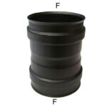 MANICOTTO INOX 10 FF         NERO PELLET 300 MARAL NPMC05-100FF TUBI PELLET                  F MARAL