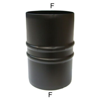 MANICOTTO INOX  8 MM         NERO PELLET 300 MARAL NPMC06-080MM TUBI PELLET                  F MARAL