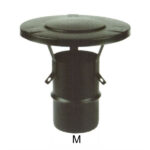 TERMINALE PARAPIOGGIA INX  8 NERO PELLET 300 MARAL NPCC06-080 TUBI PELLET                  F MARAL