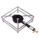 FORNELLONE GAS GPL 4 PIEDI CROMATO 30x30 103 FORNELLI GAS                 C FDA DONATI