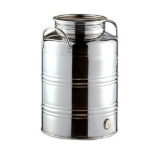 FUSTO ALIMENTI INOX AGGRAFFATO ALTO    l 25 MILANO  BIDONCINI                    C METALL.FURIOSI