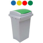 BIDONE RECYCLING ROSSO         l 50 43x39 h 68 ICS C857050 PATTUMIERE DIFFERENZIATE     C ICS