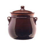 PENTOLA 2 MANICI COPERCHIO       cm 16 BRUNA COLI' PR11BR16 PENTOLE TERRACOTTA           C COLI