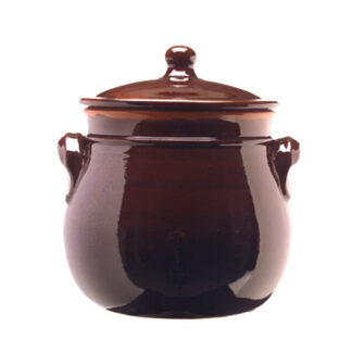 PENTOLA 2 MANICI COPERCHIO       cm 16 BRUNA COLI' PR11BR16 PENTOLE TERRACOTTA           C COLI