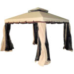 GAZEBO ALLUMINIO COLONNA ZANZARIER.3x3 VETTE 06274 136358 TC-AP3328 GAZEBO                       C VETTE