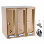 CASELLARIO VERT 3P ACC BRONZATO 2500C3VESTBR CASSETTE LETTERE             F VULCANIA