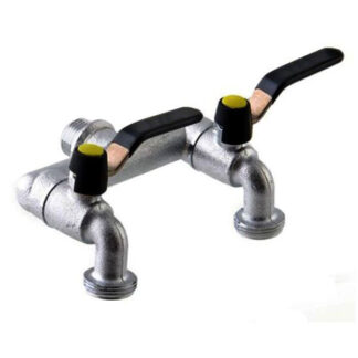 PRESA 2 RUBINETTI 3/4F + 3/4M    OTT 464B AQUATECH 464B RACCORDI GIARDINAGGIO        F AQUATECH