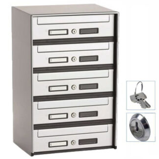 CASELLARIO ORIZ 5P ACC SILVER       5B1-501 SILMEC 5B1-501.72 CASSETTE LETTERE             F SILMEC