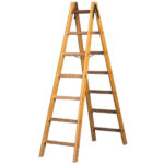 SCALA LEGNO DOPPIA SALITA GR.7               FACAL PIOLO200 SCALE INDUSTRIALI            F