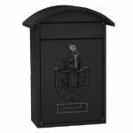 CASSETTA LETTERE ACCIAIO ROYAL NERA   SICURO 06572  CASSETTE LETTERE             F SICURO