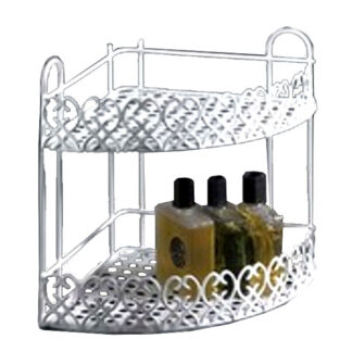 MENSOLA ACCIAIO ANGOLARE PIANI 2  22x22 h 28 BUZZI 117 MENSOLE BAGNO                C METALLURGICA BUZZI