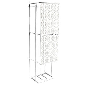 PORTAROTOLI ACCIAIO            cm 13x14 h 48 BUZZI 120 PORTAROTOLI WC               C METALLURGICA BUZZI