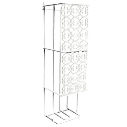 PORTAROTOLI ACCIAIO            cm 13x14 h 48 BUZZI 120 PORTAROTOLI WC               C METALLURGICA BUZZI