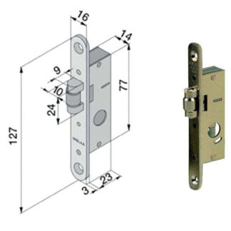 SERRATURA INF.ALL 114.15.01.0I WELKA 11415010I WELKA SERR.ALL/FERRO INFIL. S WELKA