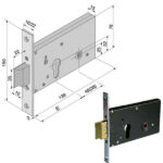 SERRATURA INF.ALL F16            121.50.01.0 WELKA 12150010 WELKA SERR.ALL/FERRO INFIL.  S WELKA