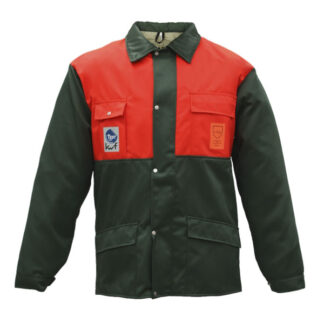 GIACCA COTONE HEAVY ANTISEGA VERDE/ARANCIO 50/52 BM18655 MOTOSEGHE PROTEZIONE         F BRUMAR